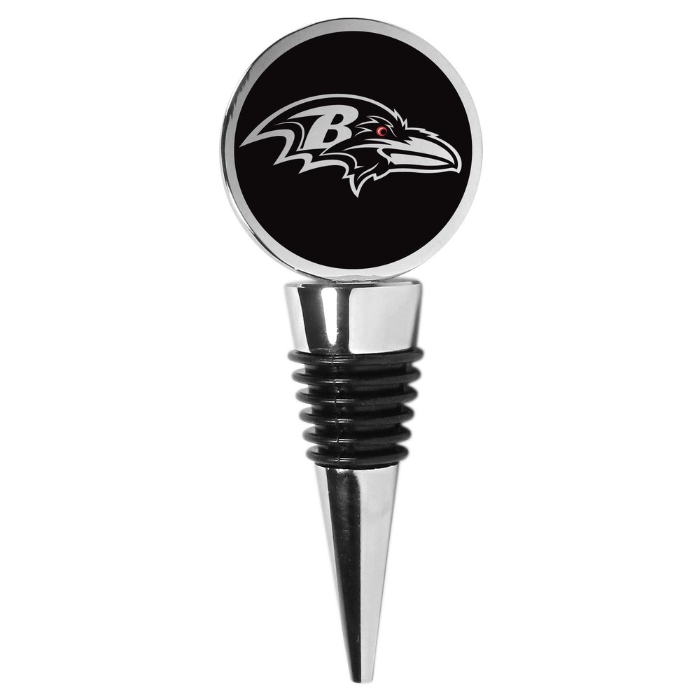Siskiyou NFL Baltimore Ravens Wine Stopper , Black