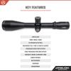 Athlon Optics Ares ETR Riflescope 4.5-30x56 34mm APRS1 FFP IR MIL Reticle, Black view 3
