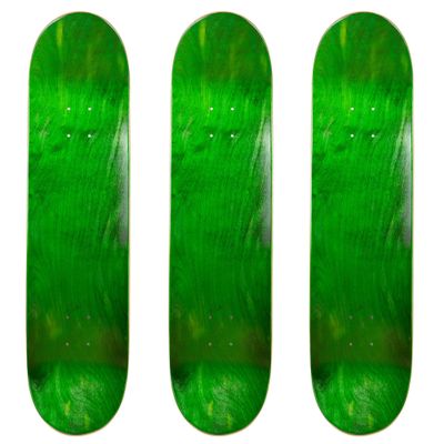 Cal 7 Blank Maple Skateboard Decks (Green, 8.25 inch)