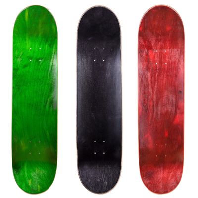 Cal 7 Blank Maple Skateboard Decks (Green, Black, Red, 8 inch)