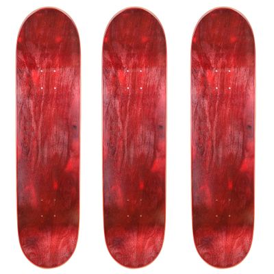 Cal 7 Blank Maple Skateboard Decks (Red, 7.75 inch)