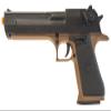 Desert Eagle 50AE Magnum Spring Powered Airsoft Pistol (Black/Dark Earth) + 100BB Poly Bag (Green Clear), 1 LB, Two-Tone, Model:90113 view 1