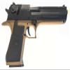 Desert Eagle 50AE Magnum Spring Powered Airsoft Pistol (Black/Dark Earth) + 100BB Poly Bag (Green Clear), 1 LB, Two-Tone, Model:90113 view 2