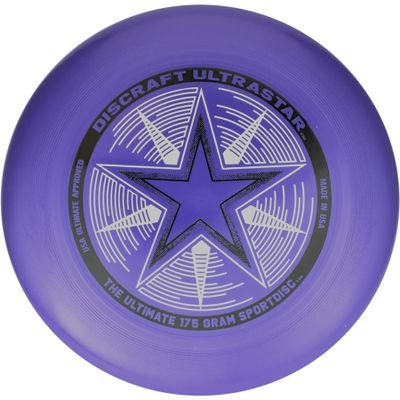 Discraft Ultrastar Sportdisc 175g Stock Ultimate Frisbee Sport Flying Disc Purple Pearl