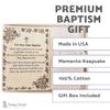 Wedding Collectibles Baptism Keepsake Gift Poetry Baby Boy Socks with Embroidered Cross Design (Size: Age 1-2) view 2