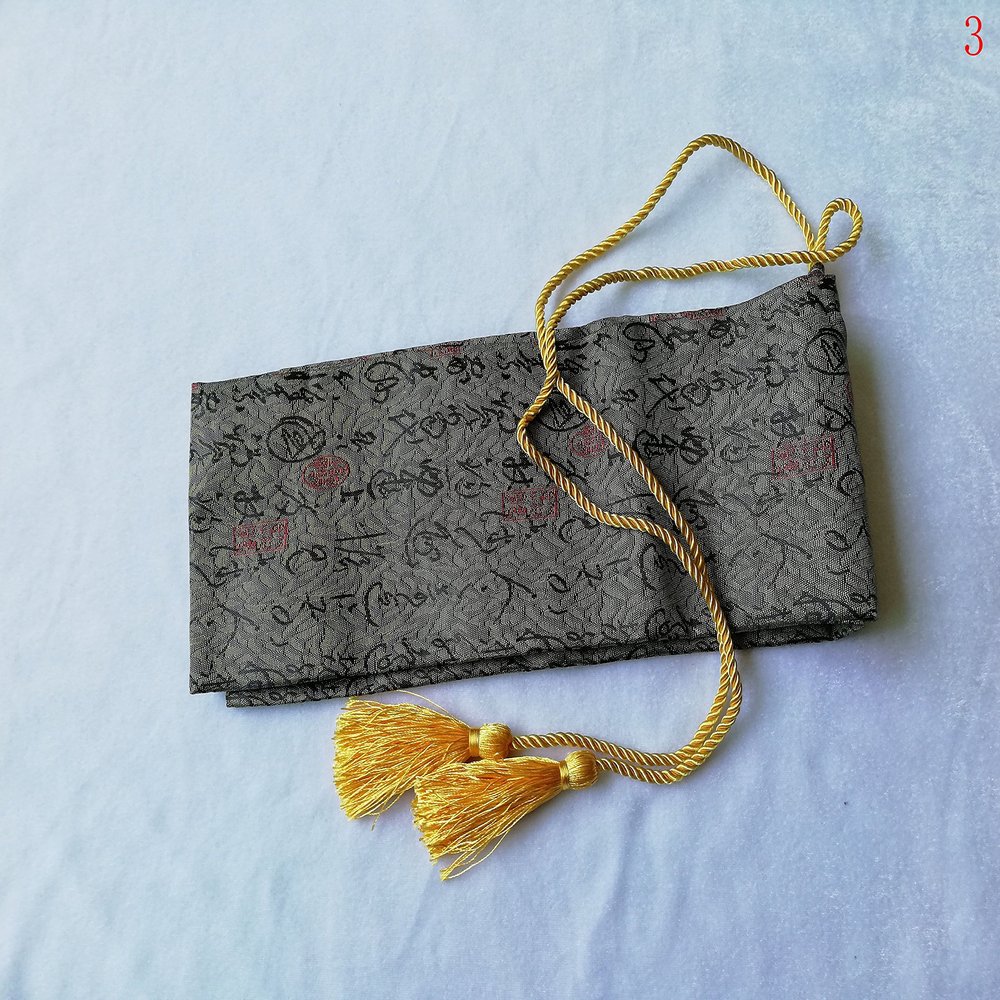 yubo Very beautiful silk samurai sword sword bag made in China (Gray, j3, 53.14in)