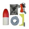 KUFA Stainless Steel Round Crab Trap with sacrificial Anode Zinc & 5/16" x100' leaded Rope,11'' Red/White Float,Harness,Caliper,Bait Bag Combo (CT120+CAC3+ZIN1) view 4