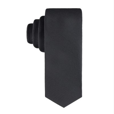 Calvin Klein Men's X Liquid Luxe Solid Tie Accessory, black, Regular