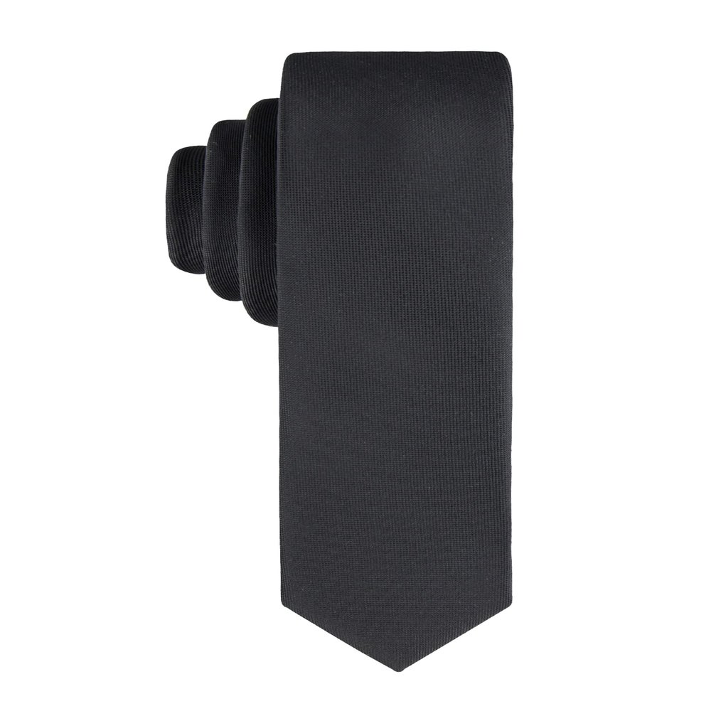 Calvin Klein Men's X Liquid Luxe Solid Tie Accessory, black, Regular