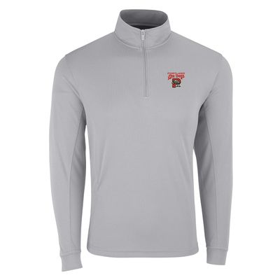 Vantage Apparel Minor League Baseball Portland Sea Dogs 1/4-Zip Tech Pullover, Gray, XL