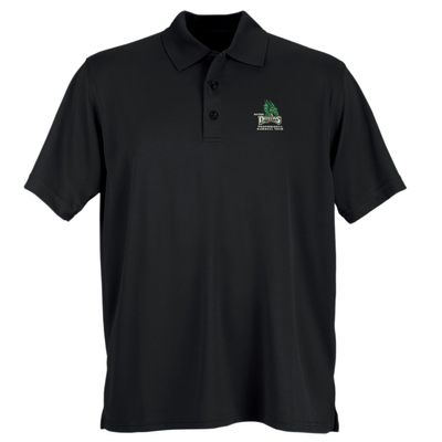 528RC Minor League Baseball Dayton Dragons Men's Performance Mesh Polo Shirt, Small, Black
