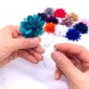 12PCS Flower Men's Lapel Pins Handmade Flower Lapel Pin Boutonniere Pin for Suit Wedding Groom view 4