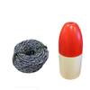KUFA Stainless Steel Round Crab Trap with sacrificial Anode Zinc & 1/4" x100' Non-Lead Sinking Line with 6" x 14'' Red/White Float Combo (CT120+FWS103+ZIN1) view 4