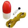 KUFA Stainless Steel Round Crab Trap with sacrificial Anode Zinc & 1/4" x100' Poly Rope with line Weight & 5" x 11'' Red/White Float Combo (CT120+FWP100+ZIN1) view 4