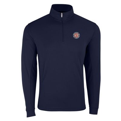 Vantage Apparel Minor League Baseball Spokane Indians 1/4-Zip Tech Pullover, Navy, Medium