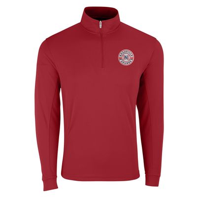 Vantage Apparel Minor League Baseball Nashville Sounds 1/4-Zip Tech Pullover, Sport Red, Medium