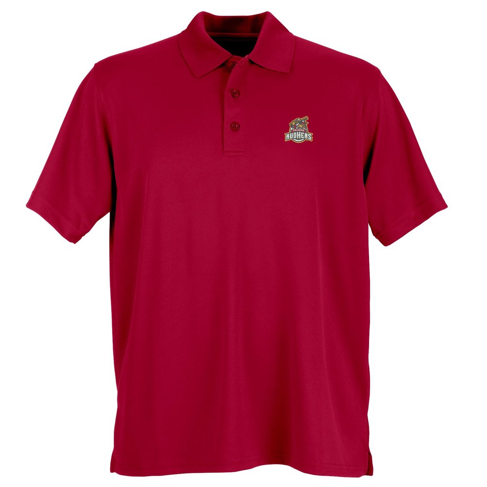 528RC Minor League Baseball Toledo Mud Hens Men's Performance Mesh Polo Shirt, X-Large, Sport Red