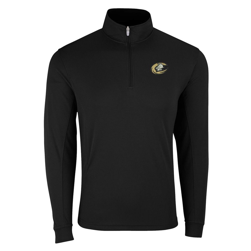 Vantage Apparel Minor League Baseball Charlotte Knights 1/4-Zip Tech Pullover, Black, Large