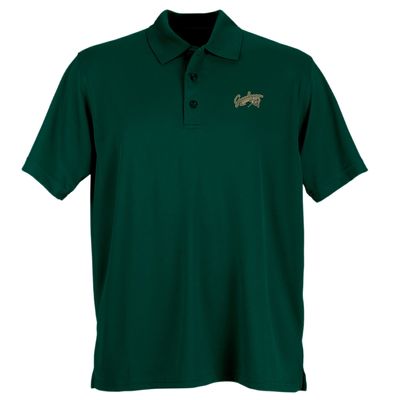 528RC Minor League Baseball Greensboro Grasshoppers Men's Performance Mesh Polo Shirt, Medium, Dark Forest