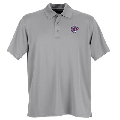 528RC Minor League Baseball Rome Braves Men's Performance Mesh Polo Shirt, XX-Large, Gray