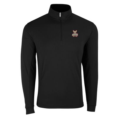 Vantage Apparel Minor League Baseball El Paso Chihuahuas 1/4-Zip Tech Pullover, Black, 2XL