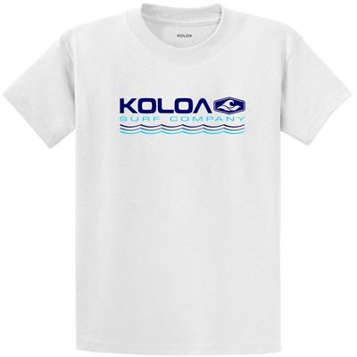 Koloa Surf Endless Waves Heavyweight Tee-Tall-4XLT-White