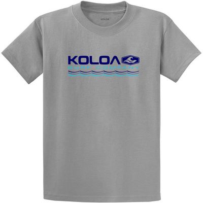 Koloa Surf Company Endless Waves Heavyweight Tee -4XL, Tall, Grey