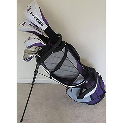 Petite Ladies Complete Golf Set - for Women 5'0"-5'5" Tall Driver, Wood, Hybrid, Irons, Putter Bag