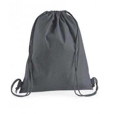 Westford Mill Premium Cotton Gymsac (One Size) (Graphite)