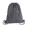 Westford Mill Premium Cotton Gymsac (One Size) (Graphite) view 1