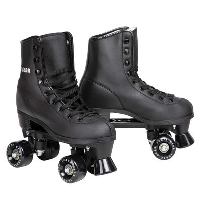 Fantastic Skates with Retro Quad Design (Black, Women's 5 / Youth 4)