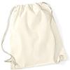 Westford Mill Premium Cotton Gymsac (One Size) (White) view 2