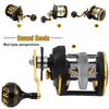 Burning Shark Towing Spool Sole Level Wind Reels, Pull Reels Boat Fishing Fishing Ocean for Sea Bass Salmon (STC40) view 2
