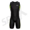 Sparx Men's Elite Triathlon Suit Trisuit SpeedSuit Skinsuit Swim-Bike-Run Triathlon Race Suit (XL, Black/Neon Green) view 3