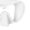 Mares Adult Tropical Mask - Frameless Dive Mask with Silicone Skirt for Scuba Diving, Freediving, Snorkeling, Spearfishing, White view 2