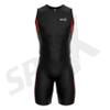 Sparx Men's Elite Triathlon Suit Trisuit SpeedSuit Skinsuit Swim-Bike-Run Triathlon Race Suit (XL, Black/Red) view 3