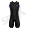 Sparx Men's Elite Triathlon Suit Trisuit SpeedSuit Skinsuit Swim-Bike-Run Triathlon Race Suit (2XL, Black/Blue) view 3