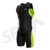 Sparx Men's Elite Triathlon Suit Trisuit SpeedSuit Skinsuit Swim-Bike-Run Triathlon Race Suit (2XL, Black/Neon Green) view 2