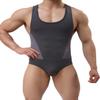 BRAVE PERSON Mens Fitness Sports Jumpsuits Swimsuit Yoga Bodysuit Jumper Vest (S / 26-29, 2241 Gray) view 3
