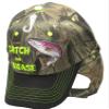 AES Catch & Release Trout Fishing Camouflage Camo Black Bill Embroidered Cap Hat 936 view 1