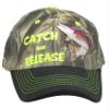 AES Catch & Release Trout Fishing Camouflage Camo Black Bill Embroidered Cap Hat 936 view 2