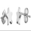 ELBLUVF Stainless Steel Women Crescent Moon and Star Stud Earrings Choose Colors (Stainless steel star) view 1