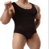 BRAVE PERSON Mens Fitness Sports Jumpsuits Swimsuit Yoga Bodysuit Jumper Vest (L / 31-34, 2241 Coffee) view 3