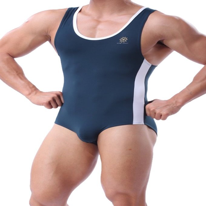 BRAVE PERSON Mens Fitness Sports Jumpsuits Swimsuit Yoga Bodysuit Jumper Vest (S / 26-29, 2225 Green)