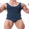 BRAVE PERSON Mens Fitness Sports Jumpsuits Swimsuit Yoga Bodysuit Jumper Vest (S / 26-29, 2225 Green) view 3