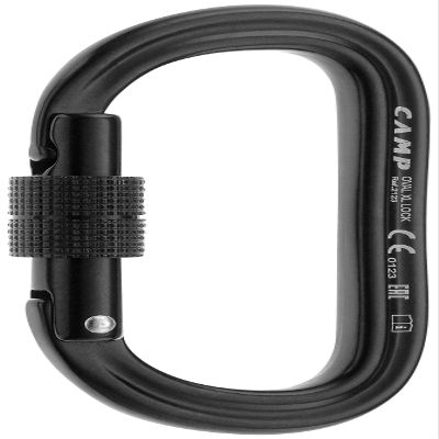 Camp Oval XL Black Carabiner Climbing - 212304