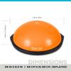 BOSU Balance Trainer, 65cm - Original Orange/Black (Gymnastics, 300lbs Capacity, Adult Age Range, Rubber Material) view 3