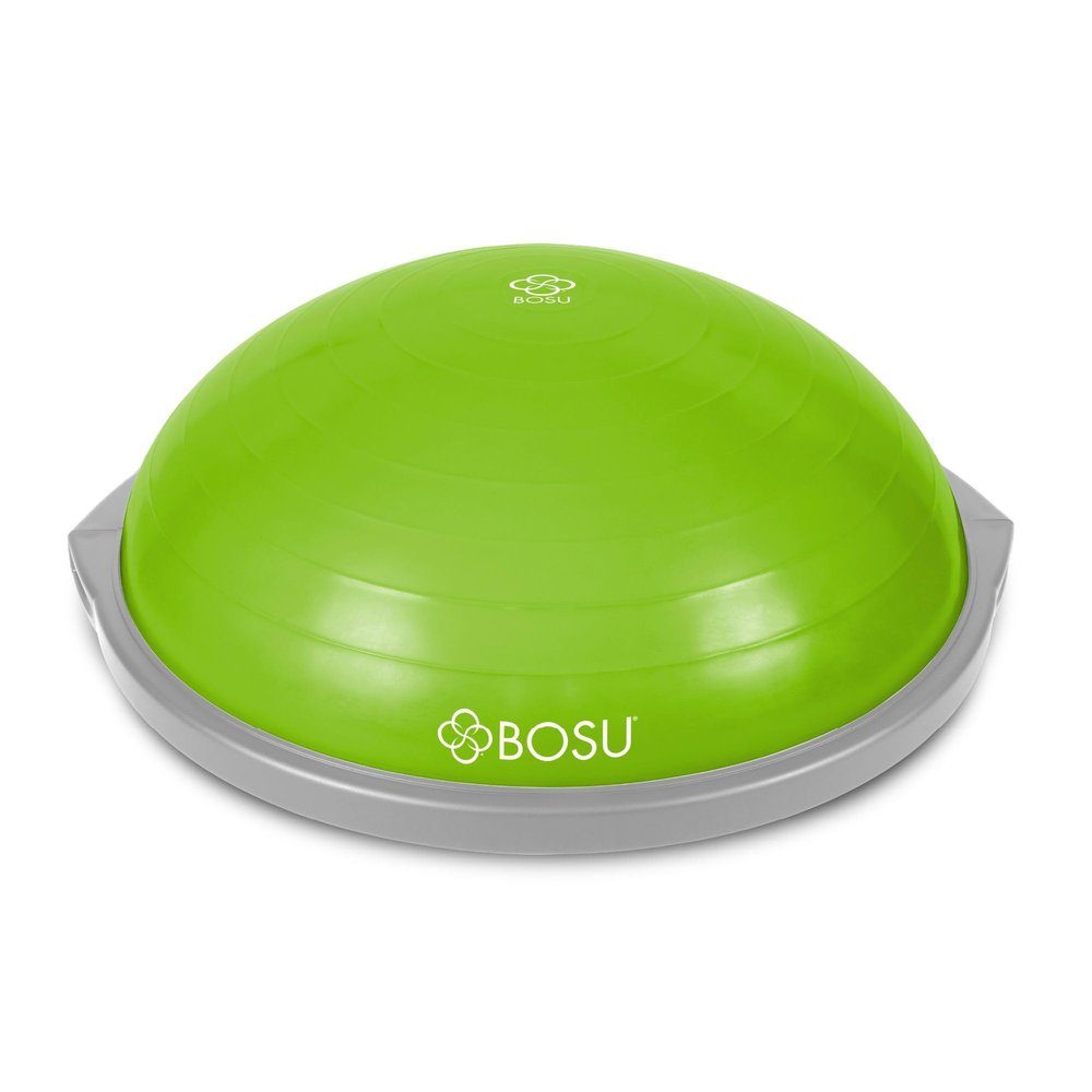 Bosu 65-Centimeter Dynamic Non-Slip Travel-Size Home Gym Workout Balance Ball Pod Trainer for Strength and Flexibility, Lime Green