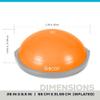 BOSU Balance Trainer, 65cm - Original Orange/Gray (Gymnastics, 300lbs Capacity, Rubber) view 4
