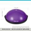 Bosu 72-10850 Home Gym Equipment The Original Balance Trainer 65 cm Diameter, Black and Purple view 4